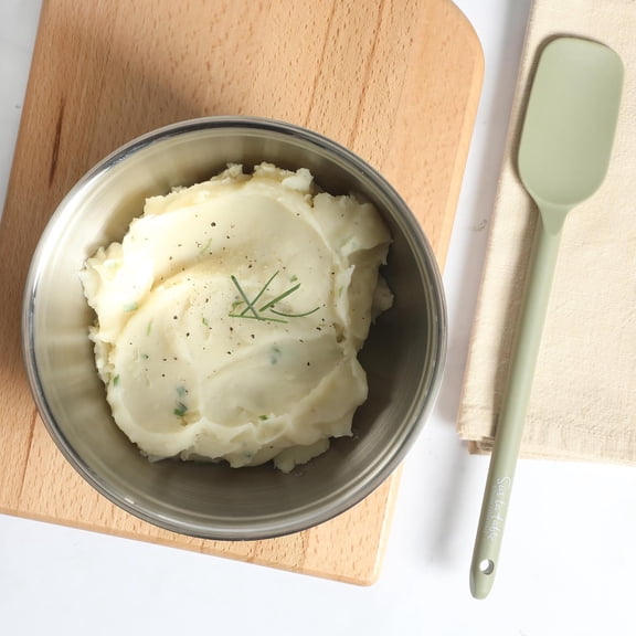 UYGDUY-Kitchen Essential Mealcraft Silicone Spoonula - Juniper Green