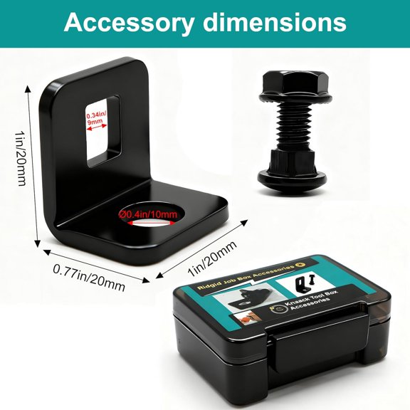 UYGDUY-Kn-aack 7286 Tool Box Lock Tab System 5-Pack Black  Heavy Duty Tool Box Lock Kit, Job Box Accessories for StorageMaster, Jobmaster & Cabinets