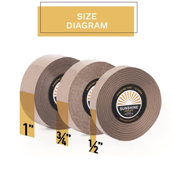 UYGDUY-Lace Front Hold Wig Adhesive Tape Roll, Hair Replacement Toupee Tape (1/2" x 12 yds)