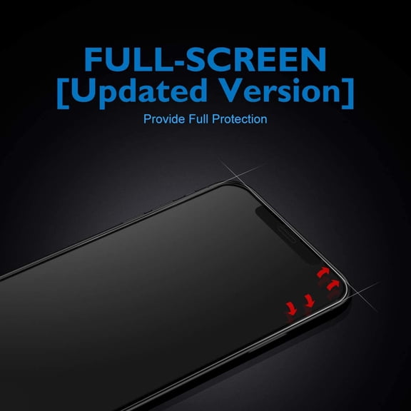 UYGDUY-Matte Glass Screen Protector for iPhone 11 Pro Max/iPhone Xs Max Anti-Glare & Anti-Fingerprint Tempered Glass Clear Film Full Screen Case Friendly Easy Install Bubble Free - Smooth as Silk