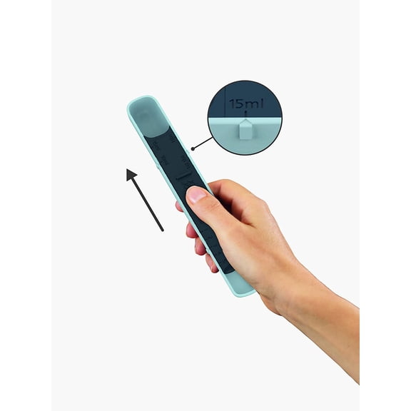 UYGDUY-Measure-Up Adjustable Wet & Dry Measuring Spoon, Blue