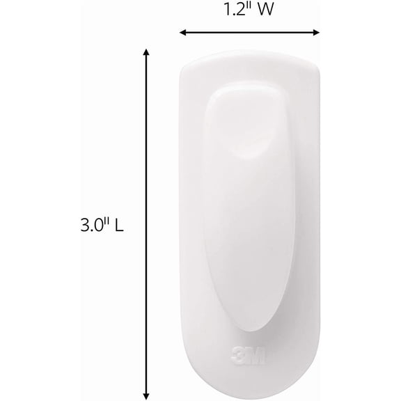 UYGDUY-Medium Spring Clip, White, 1-Clip, 2-Strips, Organize Damage-Free
