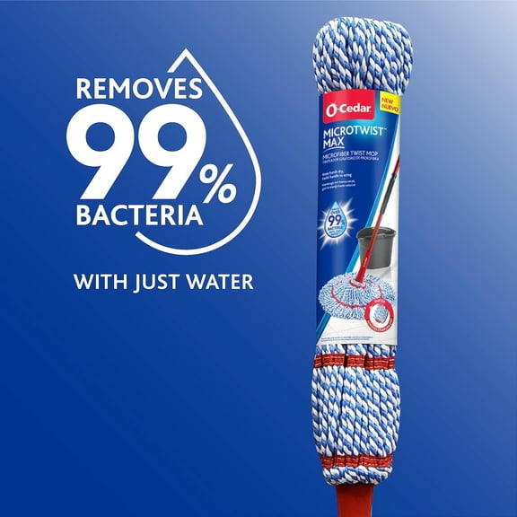 UYGDUY-MicroTwist MAX Microfiber Twist Mop with 1 Extra Refill | Features Hands-Free Wringing | Extra Large 18-Inch Mop Head | Safe on All Floor Types