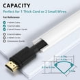 thumbnail image 1 of UYGDUY-Mini Corner Cord Hider for One Cord, Corner Cable Concealer, Wire Covers for Cords, Paintable Cord Cover, Cable Management Channel, Raceway for Wall, Floor Baseboard, Ceiling White, 1 of 4