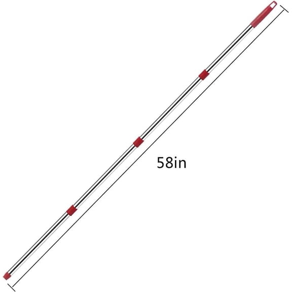 UYGDUY-Mop Handle Replacement for O-Cedar Adjustable 30"58" Spin Mop & H2Pro Flat Mop Handle, 4-Section Mop Stick Compatible with Ocedar Mop Systems