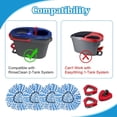 thumbnail image 1 of UYGDUY-Mop Heads Replacements for O-Cedar RinseClean 2-Tank Spin Mop, Mop Replace Head for O Cedar, Mop Heads Include 4 Pack Mop Refills, 2 Scrubber Mop Heads, 1 Mop Base, Reusable, Easy to Replace, 1 of 4