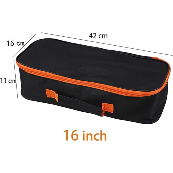 UYGDUY-Open Top Tool Tote,Wide Mouth Open Power & Hand Tools Bags Organizer for Men Women (16 Inch)