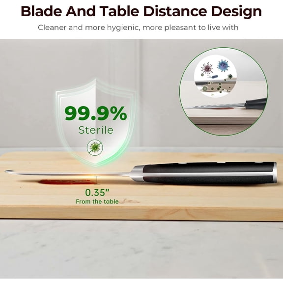 UYGDUY-Paring Knife 3.75 Inch Fruit Knives, Small Kitchen Knife, Ultra Sharp German Stainless Steel Vegetable Knives, Damascus Pattern, Full Tang Handle Design, Elegant Black Ideal for Gift