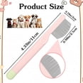thumbnail image 1 of UYGDUY-Pet Facial Grooming Comb, Stainless Steel Dog Eye Comb, Dog Flea Comb, Round-Tip Arc Teeth, Stress-free Tear Stain Remover for Dogs & Cats Fit Yorkie, Shih Tzu, Maltese Maltipoo Pomeranian, 1 of 4
