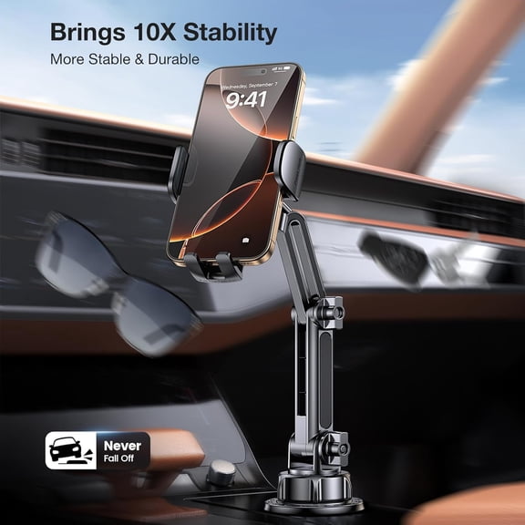UYGDUY-Phone Holders for Your Car Cupholder11" Height Adjustable Cup Holder Phone Holder for Car Phone Holder Cup Holder Phone Mount for iPhone 17 16 Galaxy S25 Ultra and All 4"-7" Smartphones