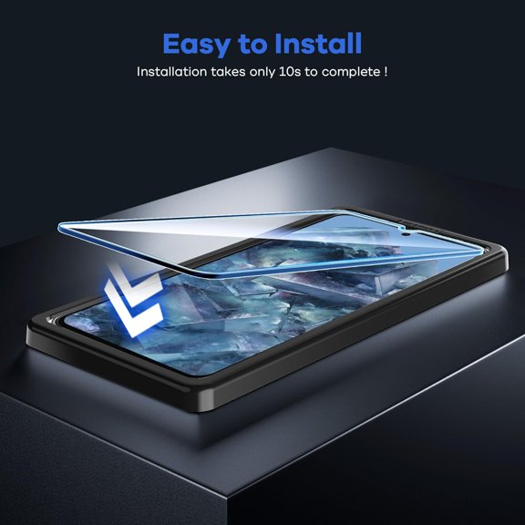 UYGDUY-Pixel 8 Pro Screen Protector Tempered Glass with Camera Lens Protector for Google Pixel 8 Pro Screen Protector6.7 Inch [Fingerprint Unlock][Anti-Scratch] [9H] [3 +2 Pack ]