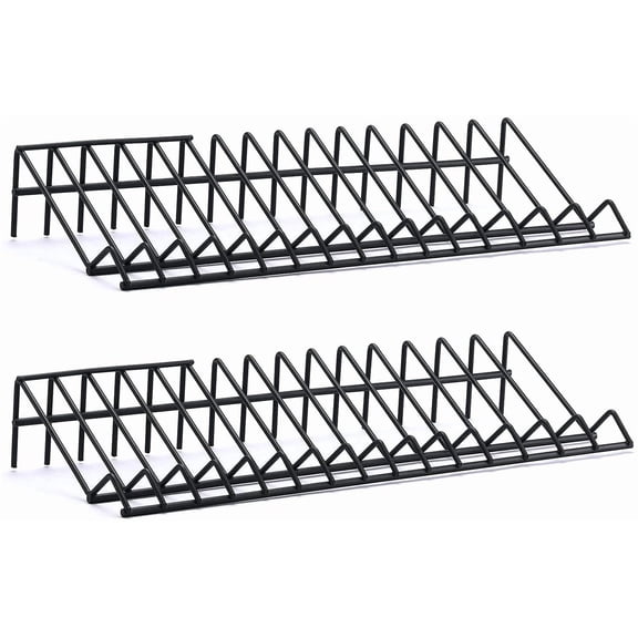 UYGDUY-Plier Organizer Rack, 2 Pack, Stores Spring Loaded, Black, 15-Slot Plier Rack, Keep Pliers Organized in Tool Drawer