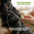 thumbnail image 1 of UYGDUY-Poodle Grooming Comb - Metal Dematting Comb with Long & Short Stainless Steel Teeth for Removing Matted Hair & Knots, Safe and Gentle for Dogs & Cats (Green), 1 of 4