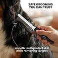 thumbnail image 1 of UYGDUY-Poodle Pet Dog Combs for Grooming Matting - Metal Comb for Dogs with Long & Short Stainless Steel Teeth - Dematting Comb for Cats to Remove Matted Hair & Knots, Black, 1 of 4