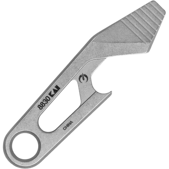 UYGDUY-Recap Multi-Tool, Stainless Steel, EDC Multi-Tool with Bottle Opener, Pry Bar, and Flathead Screwdriver Tip, Integrated Lanyard Hole, for Key Ring, Pocket or Purse Carry
