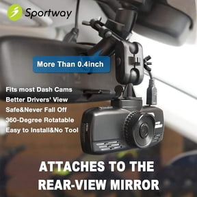 UYGDUY-S80 Dash Cam mount, Dash Cam Mirror Mount Holder with 16pcs Joints for Rove APEMAN CHORTAU Roav Nexar iiwey YI Z-Edge Old Shark KDLINKS Crosstour VANTRUE GoPro... 99% Car Dash Cameras DVR GPS