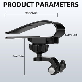 UYGDUY-SURWO Pocket 3 Car Mount, 360 Adjustable Car Sun Visor Mount Compatible with DJI Osmo Pocket 3,Action 5 pro/4/3, Insta360 X5 X4 X3,AKASO and More Action Cameras