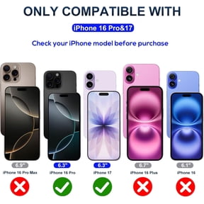 UYGDUY-Screen Protector for iPhone 16 pro & iPhone 17, Blue Light Blocking, Anti-Reflective Shatterproof HD Tempered Glass with Easy Installation Tray,Touch Sensitive 9H Anti-Scratch,2 Pack