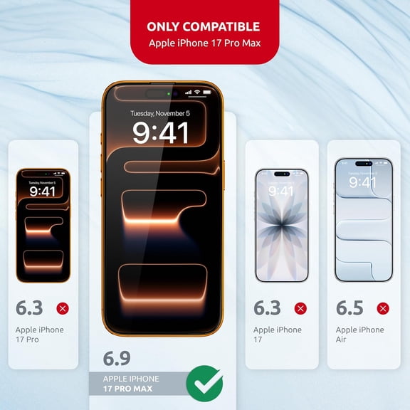 UYGDUY-Screen Protector for iPhone 17 Pro Max MagicBox (2 PACK) Tempered Glass Screen Protector iPhone 17 Pro Max (2 Pcs) Edge-to-Edge Protection with 2 Applicators, 9H Hardness, Oleophobic Coating
