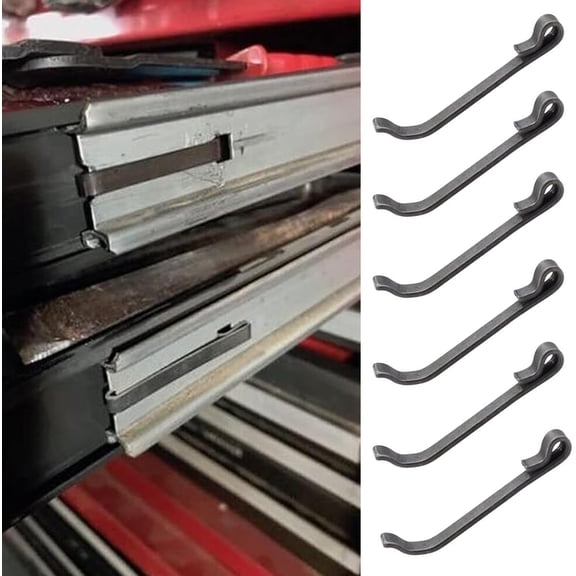 UYGDUY-Secure Retention Clips for Tool Box Drawer Slides Compatible for NAPA, MAC, MATCO, Proto, Craftsman Tool Boxes (1 5/8") (4 Pack)