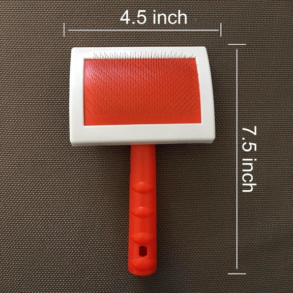 UYGDUY-Sheepskin Rug Brush (Red, Large)