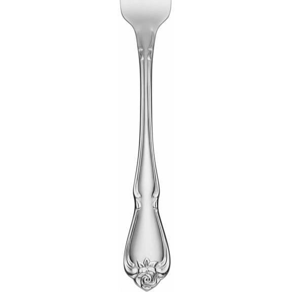 UYGDUY-Silverware Set, True Rose Everyday Flatware Dinner Forks Set, Service For 4, 18/0 Stainless Steel Fork Sets, Rust Resistant, Dishwasher Safe, Dining Utensils Sets (Silver, 4 Piece)