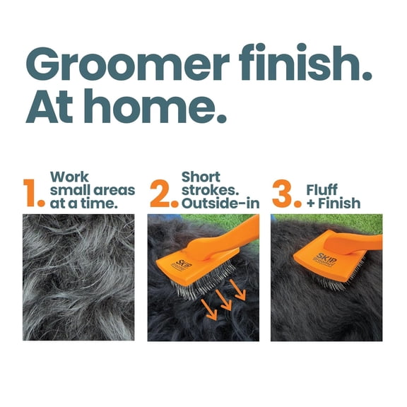 UYGDUY-Slicker Brush for Dogs, Goldendoodle Brush for Fluff Routine Essential for Poodles, Bernedoodles & Long Haired Breeds, Gentle Dematting & Easy-Clean Bristles