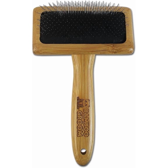 UYGDUY-Slicker Brush with Stainless Steel Pins for Pets, Medium