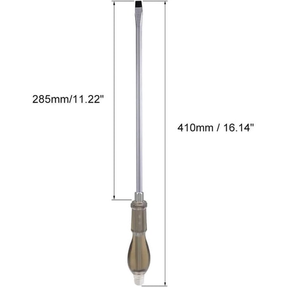 UYGDUY-Slotted Impact Screwdriver 12 Inch Keystone Demolition Driver Magnetic 1Pcs