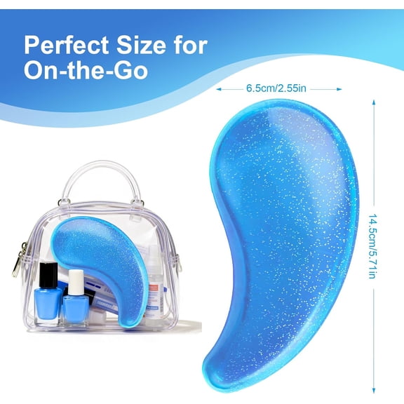 UYGDUY-Small Dog Brush- Grooming Tool for Teddy, Yorkies, Maltese, Shih Tzu, Chihuahua - Puppy Hair Brush (Glitter Blue)