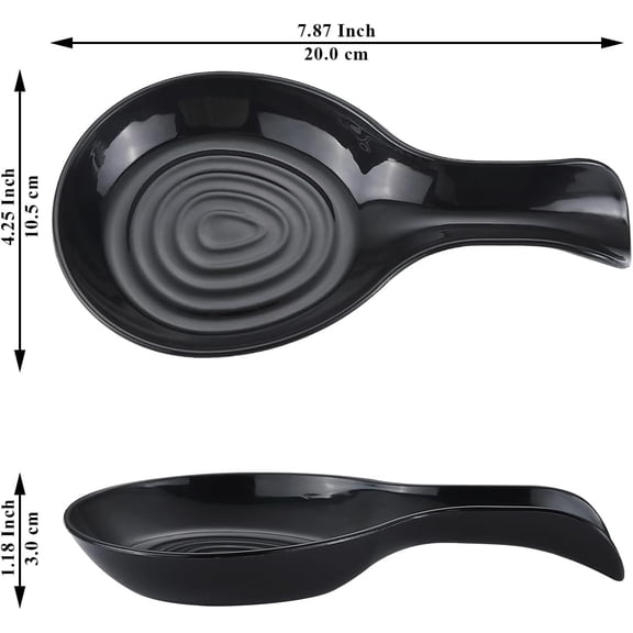 UYGDUY-Spoon Rest 2 Pack, Plastic Spoon Holder For Kitchen Counter, Kitchen Utensil Rack For Spoons, Tongs, Spatulas, Spoon Rack For Hob, Dishwasher Safe