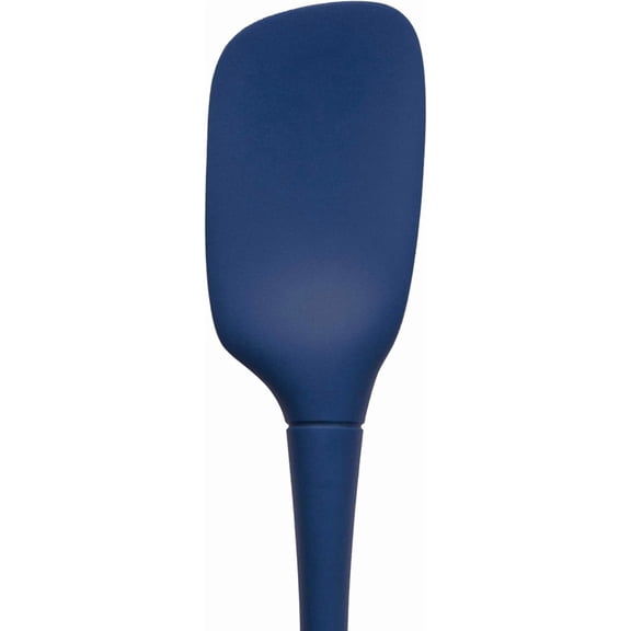 UYGDUY-Spoon Spatula Spoonula All Silicone Ergonomic Handle Grip Deep Indigo, Silicone Scoopula Kitchen Utensil Non Scratch Easy Clean Dishwasher Safe Heat Resistant Flex Core Scoop Spatula