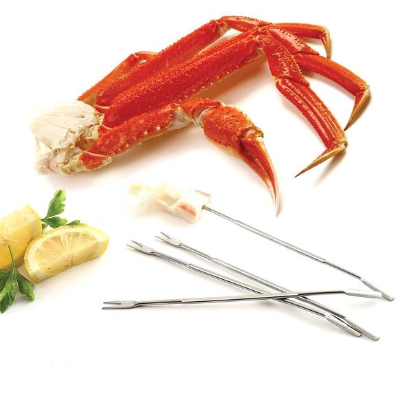 UYGDUY-Stainless Steel Seafood Forks 6.75" | 4-Count per Pack | 1-Pack