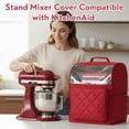 thumbnail image 1 of UYGDUY-Stand Mixer Cover Compatible with KitchenAid 6/7/8 Quart Bowl Lift Mixers, Washable Appliance Dust Cover with Multi Pockets for Kitchen Aid Accessories and Attachments, Red, 1 of 4