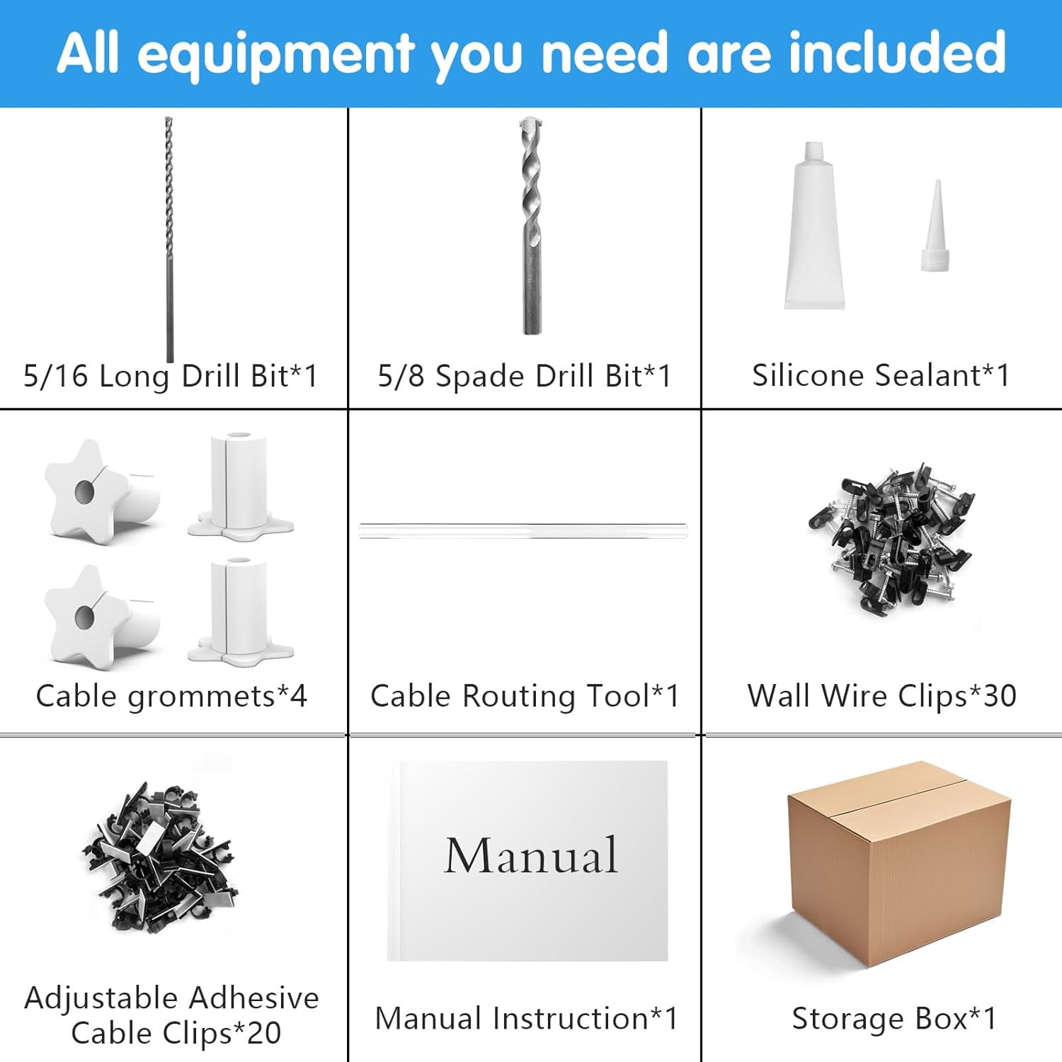 UYGDUY-Starlink Cable Installation kit for 5/8 inch Wall Hole,starlink ...
