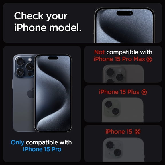 UYGDUY-Tempered Glass Screen Protector [GlasTR EZ FIT] designed for iPhone 15 Pro [Case Friendly] - 2 Pack