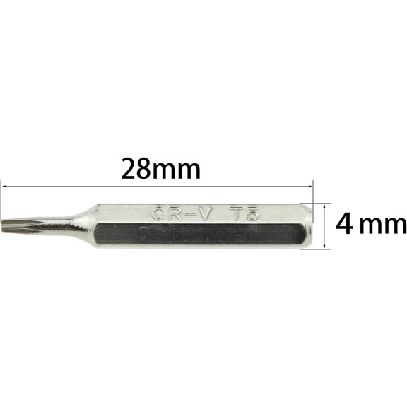 UYGDUY-Torx Micro Bit 10PCS 28mm Length Torx Bits Set,T1 T2 T3 T4 T5,T6,T7,T8,T9,T10 Screwdriver Bit Set