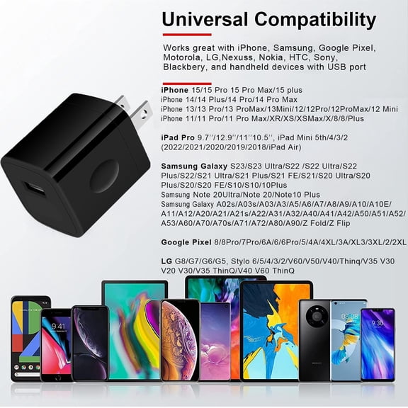 UYGDUY-USB Cube,iPhone Fast Charger Block 3Pack Phone Charger Box Cell Phone Power Brick Charging Plug in for iPhone 17 16 15 14 X Pro Max,Samsung S25 S24 S23 S22 Ultra5G S21,A17 A35 A03S A53 A32 A52