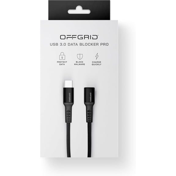 UYGDUY-USB Data Blocker USB-C Data Protection Adapter for Secure Charging, Juice Jacking Prevention, Compatible with Smartphones, Tablets, Laptops, Travel Privacy Accessory - 2-Pack