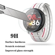 UYGDUY-Watch Screen Protector Compatible for COROS Pace 3, Tempered Glass Film Anti Scratch High Definition Full Coverage and Soft TPU Protective Case