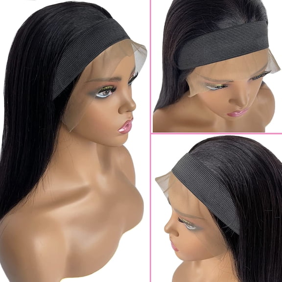UYGDUY-Wig Lace Front Edge Wrap and Melting Bands - 8 Piece Set for Keeping Wigs in Place and Laying Edges, Black