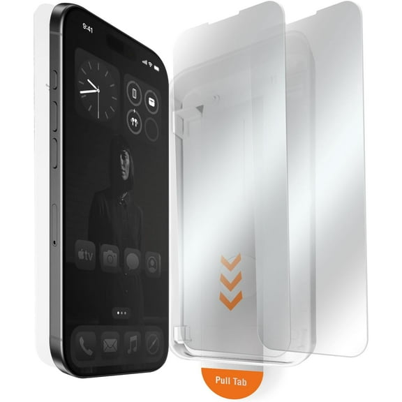 UYGDUY-for Google Pixel 9A Tempered Glass Screen Protector [Military Grade Shatterproof & Longest Durable], Auto Dust-Elimination Installation Box, Bubble Free, HD Clear, Easy Installation, 2 Pack
