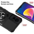 thumbnail image 1 of UYGDUY-for TCL K24/TCL K23/TCL 50 LE Phone Case with Tempered Glass Screen Protector,Military Grade Heavy Duty Shockproof Protective Cover,with Ring Kickstand (TCL K24, Black), 1 of 4