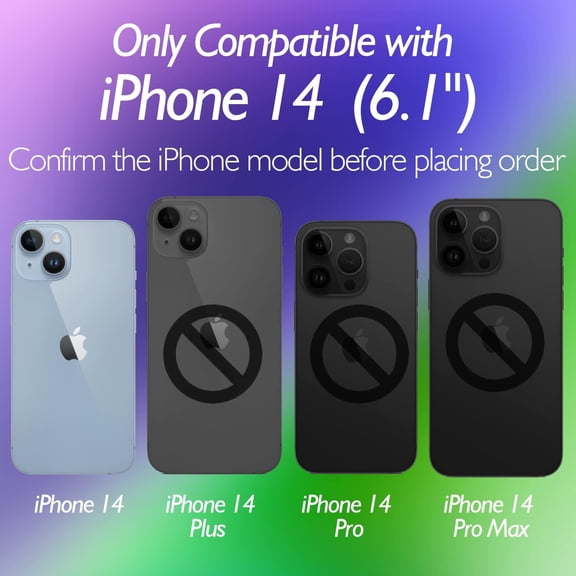 UYGDUY-for iPhone 14 Back Screen Protector (2-Pack), iPhone 14 Back Glass Protector Rear Screen Protector (6.1 inch)