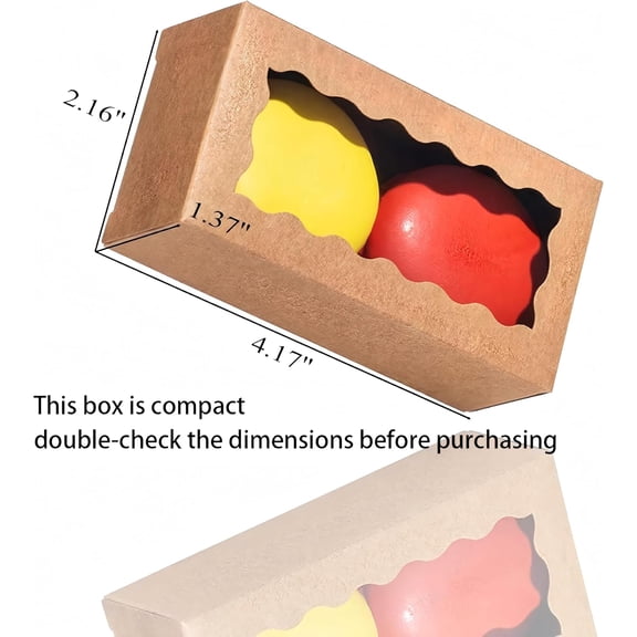 UYGDUY-small treat boxes with window - 35pcs candy box for chocolate & bakery treats - 4.17 x 2.16 x 1.37 inches small bakery boxes