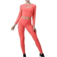 thumbnail image 1 of UYISJ Jogging Suits for Women Casual Two Piece Tracksuits Outfits Long Sleeve Sweatsuits Slim Fit Pants Workout Set Orange XXL, 1 of 5