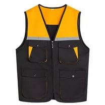 UYISJ Men's Outdoor Vest Hiking Camping Photography Multi-Pockets Multi Function Maintenance Worker Waistcoat 4XL