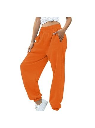 Orange Sweatpants Womens