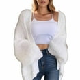 thumbnail image 1 of UYISJ Women's Chunky Cardigan Oversized Open Front Sweaters Tops Batwing Long Sleeve Knitted Solid Color Sweaters M, 1 of 3