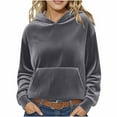 thumbnail image 1 of UYISJ Women's Oversized Corduroy Hoodies Casual Long Sleeve Pullover Tops Fall Winter Sweatshirts with Pockets L, 1 of 6